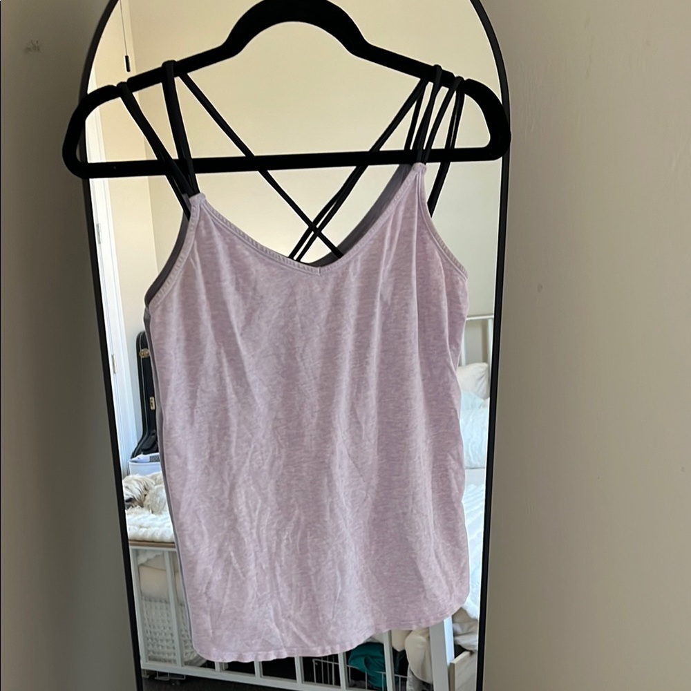 Lululemon strappy purple tank top